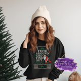 F*ck Around & Find Out Ugly X-Mas Sweater - Tututally Cute Custom Creations