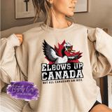 Elbows Up Canada Shirt, Funny Canada Goose Sweatshirt, Unisex Hoodie - Tututally Cute Custom Creations