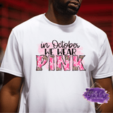 Water Colour Wear Pink Design - Breast Cancer Apparel (Adult) - Tututally Cute Custom Creations
