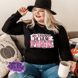 Water Colour Wear Pink Design - Breast Cancer Apparel (Adult) - Tututally Cute Custom Creations