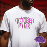 Leopard/Pink Print We Wear Pink Design - Breast Cancer Apparel (Adults) - Tututally Cute Custom Creations