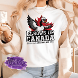 Elbows Up Canada Shirt, Funny Canada Goose Sweatshirt, Unisex Hoodie - Tututally Cute Custom Creations