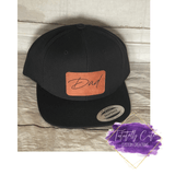 Leather Patch Dad - Chid Hats - Tututally Cute Custom Creations