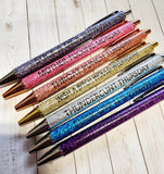 Vulgar Weekday Pen Set - Tututally Cute Custom Creations