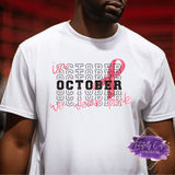 Layered Print We Wear Pink Design - Breast Cancer Apparel (Adults) - Tututally Cute Custom Creations