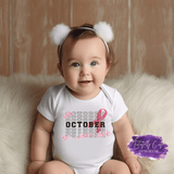 Layered Print We Wear Pink Design - Breast Cancer Apparel (Kids) - Tututally Cute Custom Creations
