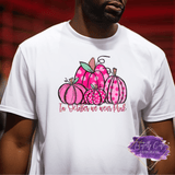 Hand Drawn Pumpkin Design - Breast Cancer Apparel (Adults) - Tututally Cute Custom Creations