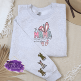 Easter She Wears Her Heart - Bunny Sweatshirt - Tututally Cute Custom Creations