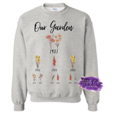 Grandma's Garden Sweatshirt and T's - Tututally Cute Custom Creations