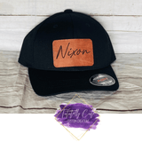 Leather Patch Dad - Chid Hats - Tututally Cute Custom Creations