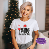 Pour Me Wine Holiday Attire - Tututally Cute Custom Creations