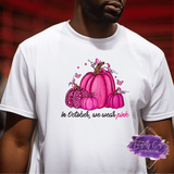 Mostly Pink Pumpkin Design - Breast Cancer Apparel (Adult) - Tututally Cute Custom Creations