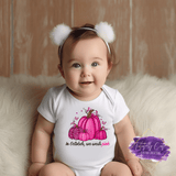 Mostly Pink Pumpkin Design - Breast Cancer Apparel (Kids) - Tututally Cute Custom Creations