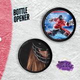 Hockey Puck Bottle Opener - Tututally Cute Custom Creations