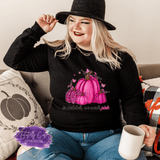 Mostly Pink Pumpkin Design - Breast Cancer Apparel (Adult) - Tututally Cute Custom Creations