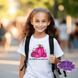 Mostly Pink Pumpkin Design - Breast Cancer Apparel (Kids) - Tututally Cute Custom Creations