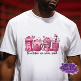 Breast Cancer Coffee Cup Design - Breast Cancer Apparel (Adult) - Tututally Cute Custom Creations