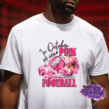 Wear Pink & Football Design - Breast Cancer Apparel (Adult) - Tututally Cute Custom Creations