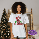 Ho, Ho I'm Drunk Holiday Attire - Tututally Cute Custom Creations