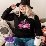 Polka Dot Pumpkin Design - Breast Cancer Apparel (Adult) - Tututally Cute Custom Creations