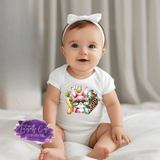 Pink Bunny Wearing Glasses Kids Easter Shirts - Tututally Cute Custom Creations