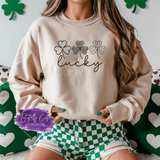 Lucky Shamrock Shirt, Sweatshirt & Hoodie – Minimalist St. Patrick’s Day Tee - Tututally Cute Custom Creations