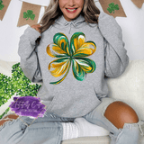 Abstract Swirl Shamrock Shirt, Sweatshirt & Hoodie – Artistic St. Patrick’s Day Tee - Tututally Cute Custom Creations
