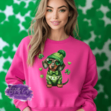 Lucky Dachshund Shirt, Sweatshirt & Hoodie – Cute St. Patrick’s Day Dog Tee - Tututally Cute Custom Creations