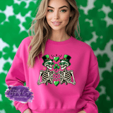 Lucky Skeletons Shirt, Sweatshirt & Hoodie – St. Patrick’s Day Gothic Aesthetic Tee - Tututally Cute Custom Creations