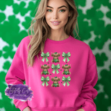 Highland Cow & Bows Shirt, Sweatshirt & Hoodie – Cute St. Patrick’s Day Aesthetic - Tututally Cute Custom Creations