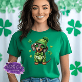 Lucky Dachshund Shirt, Sweatshirt & Hoodie – Cute St. Patrick’s Day Dog Tee - Tututally Cute Custom Creations
