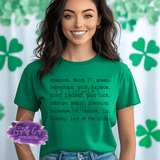 St. Patrick’s Day Word Collage Shirt, Sweatshirt & Hoodie – Minimalist Irish Tee - Tututally Cute Custom Creations