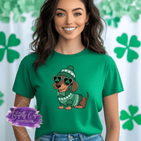 Lucky Dachshund Shirt, Sweatshirt & Hoodie – Cute St. Patrick’s Day Dog Tee - Tututally Cute Custom Creations