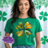 Abstract Swirl Shamrock Shirt, Sweatshirt & Hoodie – Artistic St. Patrick’s Day Tee - Tututally Cute Custom Creations