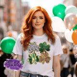 Leopard & Glitter Shamrock Shirt, Sweatshirt & Hoodie – Trendy St. Patrick’s Day Tee - Tututally Cute Custom Creations