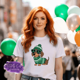 Lucky Dachshund Shirt, Sweatshirt & Hoodie – Cute St. Patrick’s Day Dog Tee - Tututally Cute Custom Creations