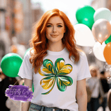 Abstract Swirl Shamrock Shirt, Sweatshirt & Hoodie – Artistic St. Patrick’s Day Tee - Tututally Cute Custom Creations