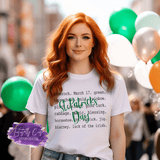 St. Patrick’s Day Word Collage Shirt, Sweatshirt & Hoodie – Minimalist Irish Tee - Tututally Cute Custom Creations