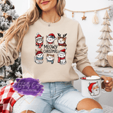 Meowy Christmas Shirt & Sweatshirts - Tututally Cute Custom Creations