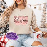 Christmas Word Collage Shirt & Sweatshirts - Tututally Cute Custom Creations