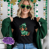 Lucky Dachshund Shirt, Sweatshirt & Hoodie – Cute St. Patrick’s Day Dog Tee - Tututally Cute Custom Creations