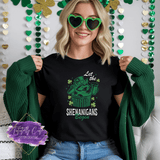 Let the Shenanigans Begin Shirt, Sweatshirt & Hoodie – Funny St. Patrick’s Day Raccoon Tee - Tututally Cute Custom Creations