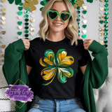 Abstract Swirl Shamrock Shirt, Sweatshirt & Hoodie – Artistic St. Patrick’s Day Tee - Tututally Cute Custom Creations