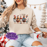Christmas Chickens Shirt & Sweatshirts - Tututally Cute Custom Creations