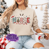 Festive Nurse Shirt & Sweatshirts - Tututally Cute Custom Creations