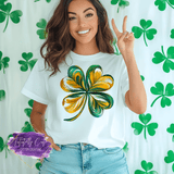 Abstract Swirl Shamrock Shirt, Sweatshirt & Hoodie – Artistic St. Patrick’s Day Tee - Tututally Cute Custom Creations