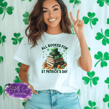 All Booked for St. Patrick’s Day Shirt, Sweatshirt & Hoodie – Funny Book Lover Tee - Tututally Cute Custom Creations