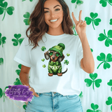 Lucky Dachshund Shirt, Sweatshirt & Hoodie – Cute St. Patrick’s Day Dog Tee - Tututally Cute Custom Creations