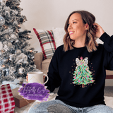 Coquette Christmas Tree Shirt & Sweatshirts - Tututally Cute Custom Creations