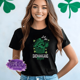 Let the Shenanigans Begin Shirt, Sweatshirt & Hoodie – Funny St. Patrick’s Day Raccoon Tee - Tututally Cute Custom Creations
